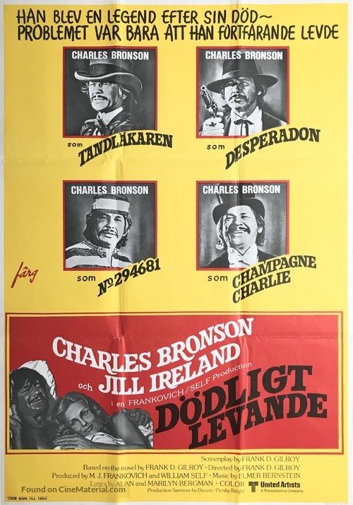 From Noon Till Three - Swedish Movie Poster