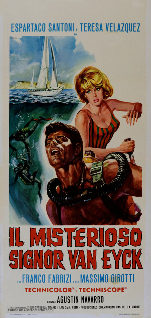 El misterioso se&ntilde;or Van Eyck - Italian Movie Poster