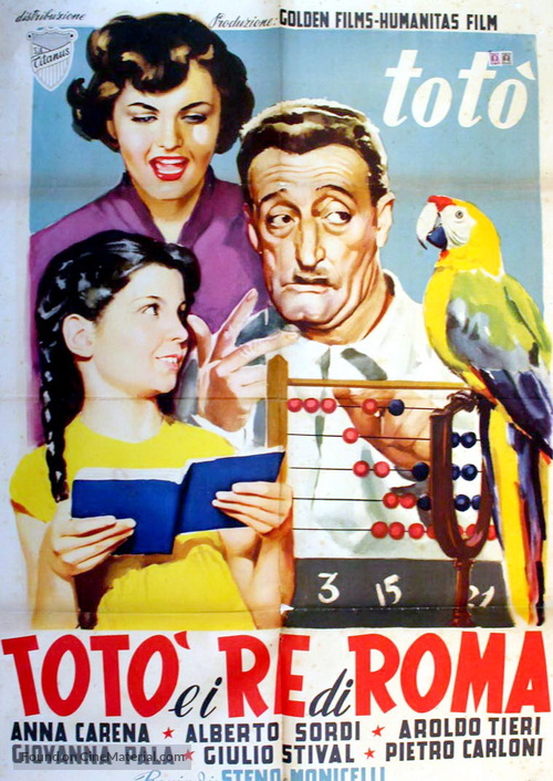 Tot&ograve; e i re di Roma - Italian Movie Poster