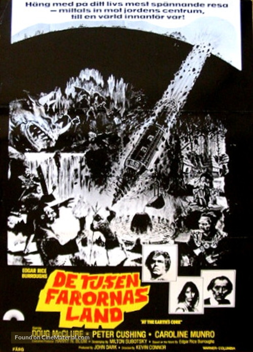 At the Earth&#039;s Core - Swedish Movie Poster