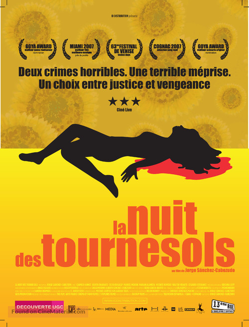 Noche de los girasoles, La - French Movie Poster