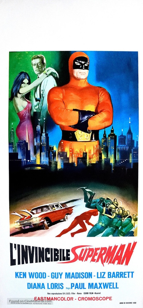 L&#039;invincibile Superman - Italian Movie Poster