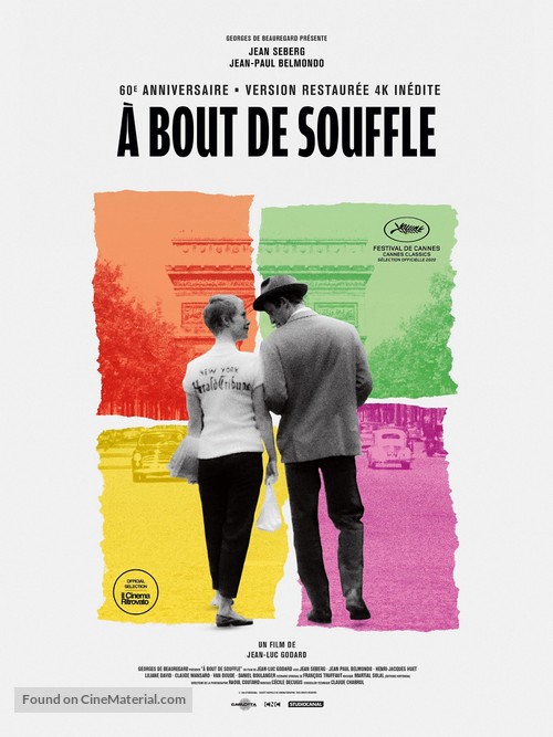 &Agrave; bout de souffle - French Re-release movie poster