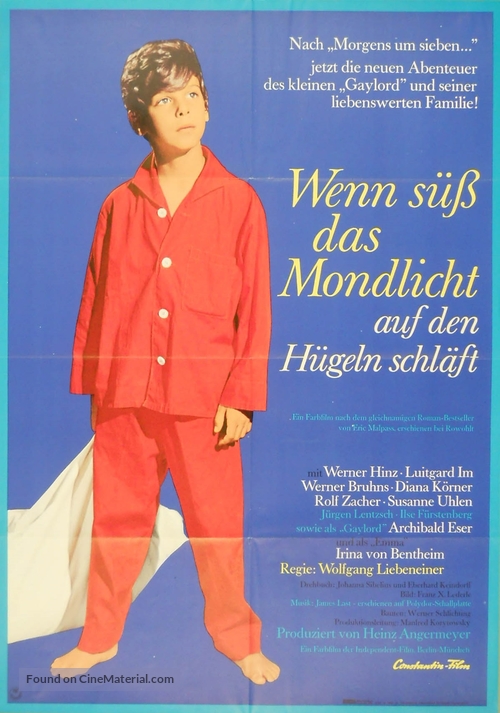 Wenn s&uuml;&szlig; das Mondlicht auf den H&uuml;geln schl&auml;ft - German Movie Poster