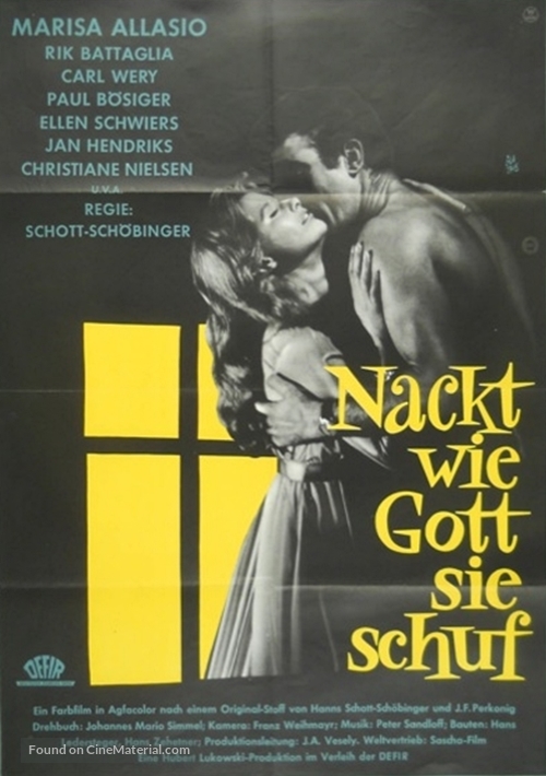 Nackt, wie Gott sie schuf - German Movie Poster