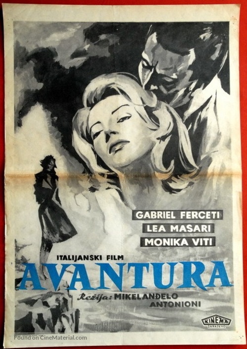 L&#039;avventura - Yugoslav Movie Poster