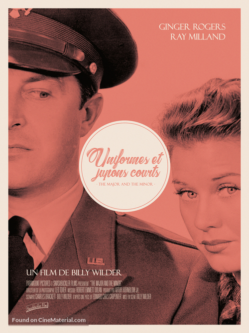 The Major and the Minor - French Re-release movie poster