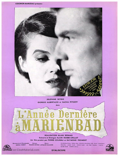 L&#039;ann&eacute;e derni&egrave;re &agrave; Marienbad - French Movie Poster