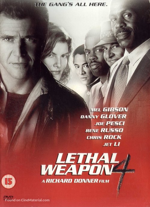 Lethal Weapon 4 - British DVD movie cover