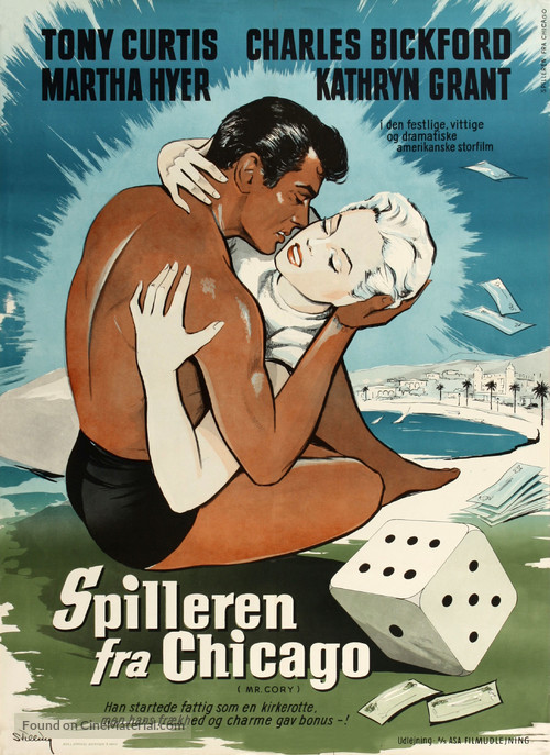 Mister Cory - Danish Movie Poster