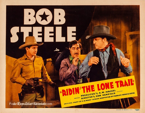 Ridin&#039; the Lone Trail - Movie Poster