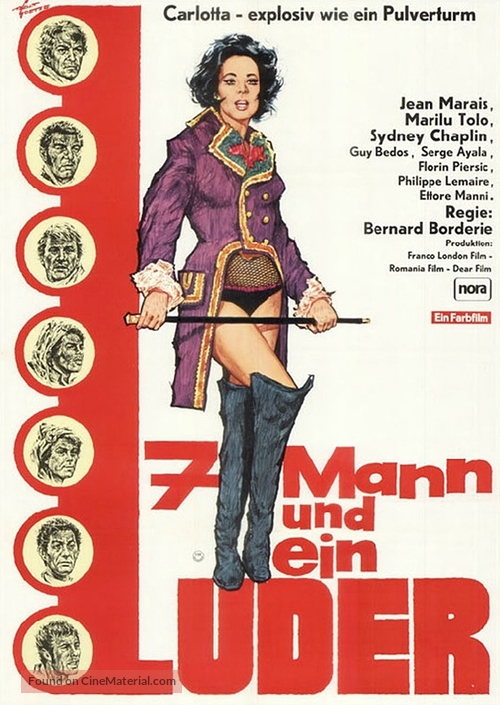 Sept hommes et une garce - German Movie Poster