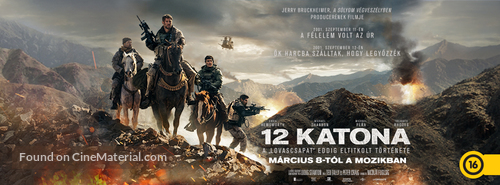 12 Strong - Hungarian Movie Poster