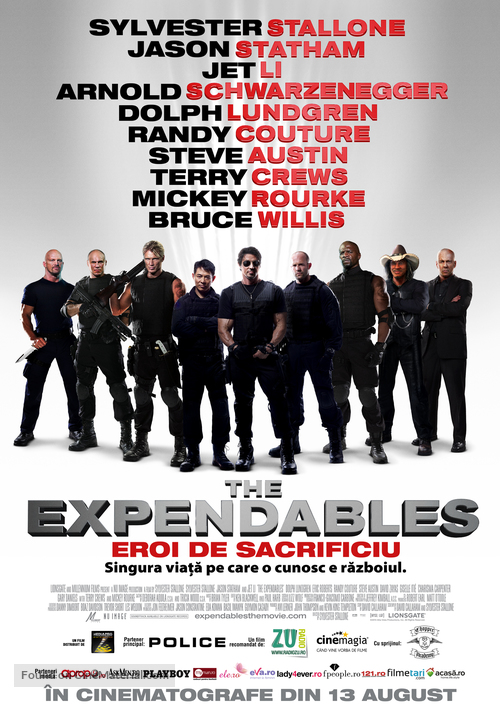 The Expendables - Romanian Movie Poster