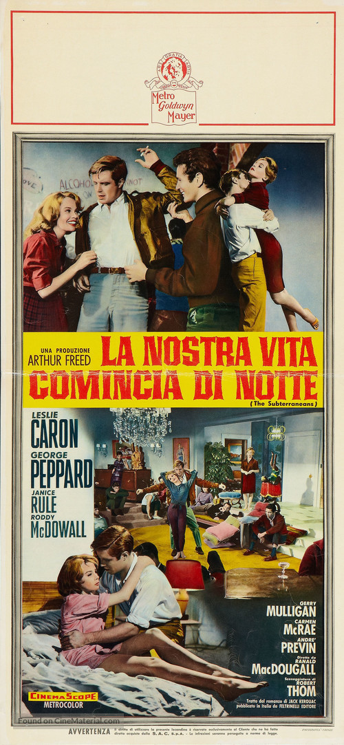 The Subterraneans - Italian Movie Poster