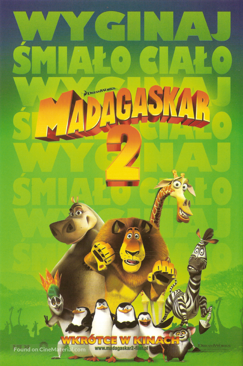 Madagascar: Escape 2 Africa - Polish Movie Poster