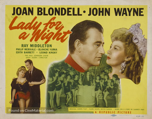 Lady for a Night - Movie Poster