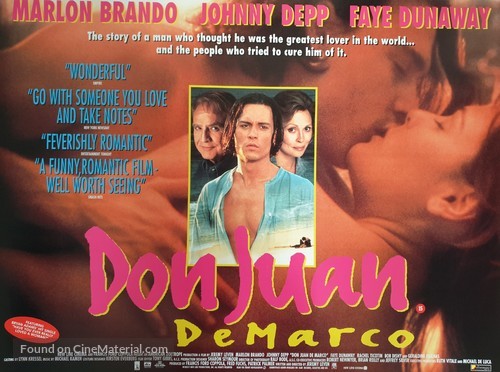 Don Juan DeMarco - British Movie Poster