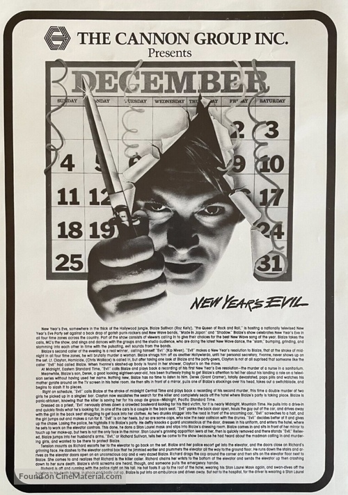 New Year&#039;s Evil - poster