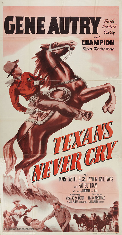 Texans Never Cry - Re-release movie poster