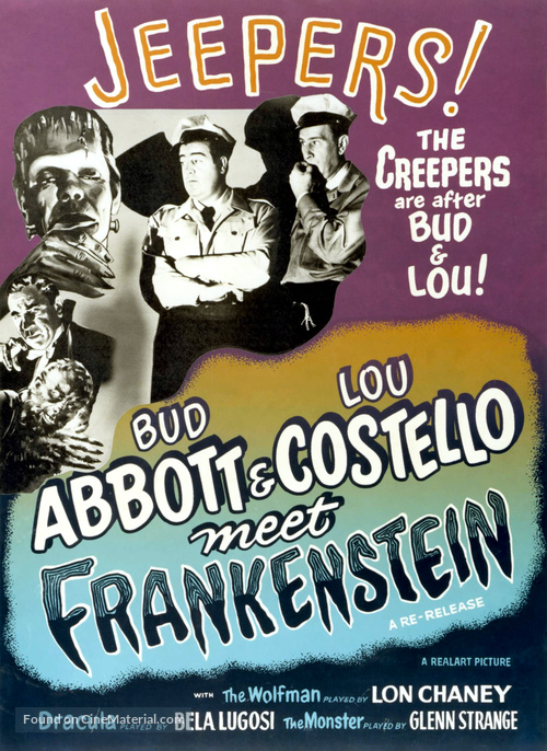 Bud Abbott Lou Costello Meet Frankenstein - Movie Poster