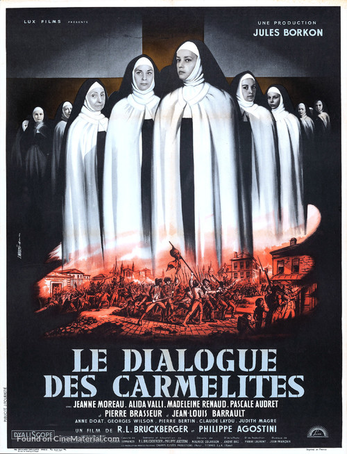Le dialogue des Carm&eacute;lites - French Movie Poster