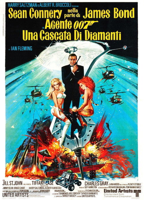 Diamonds Are Forever - Italian Movie Poster