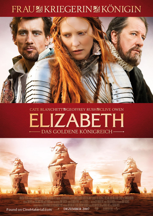Elizabeth: The Golden Age - German Movie Poster