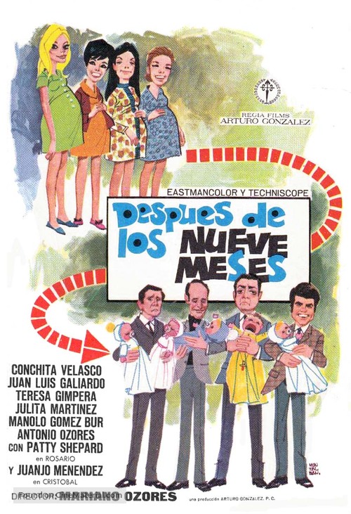 Despu&eacute;s de los nueve meses - Spanish Movie Poster