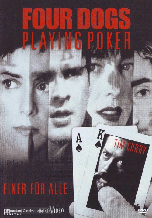 Four Dogs Playing Poker - German DVD movie cover