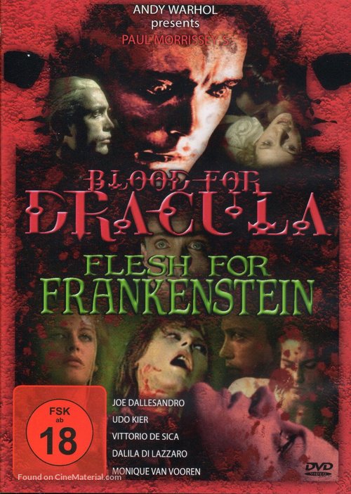Flesh for Frankenstein - German DVD movie cover
