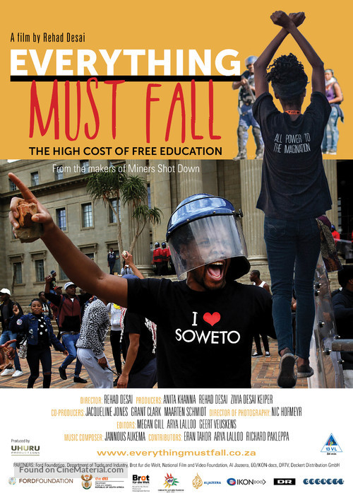 Everything Must Fall - South African Movie Poster