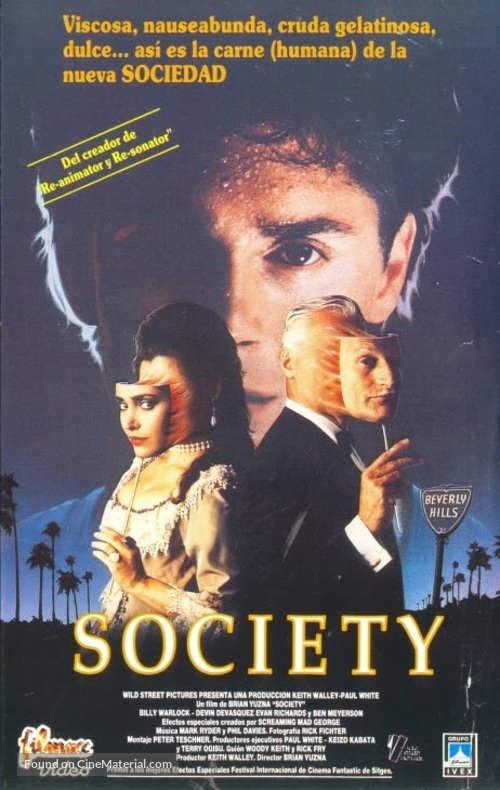 Society - Spanish VHS movie cover