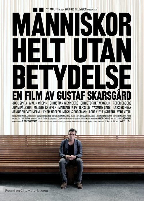 M&auml;nniskor helt utan betydelse - Swedish Movie Poster