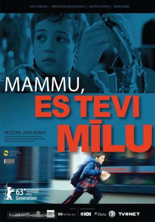 Mammu, es Tevi milu - Latvian Movie Poster