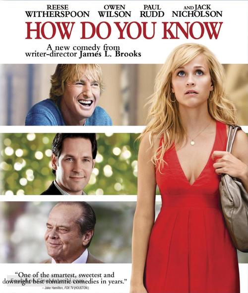 How Do You Know - Blu-Ray movie cover