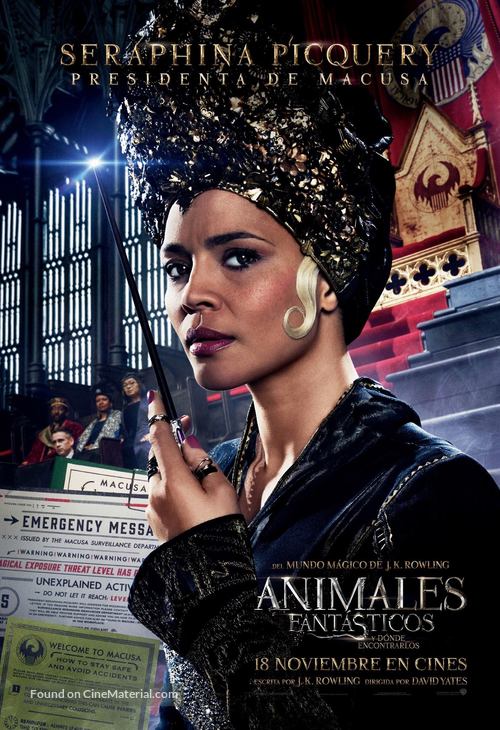 Fantastic Beasts and Where to Find Them - Spanish Movie Poster