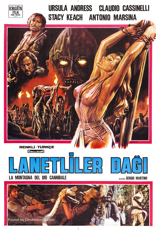 La montagna del dio cannibale - Turkish Movie Poster