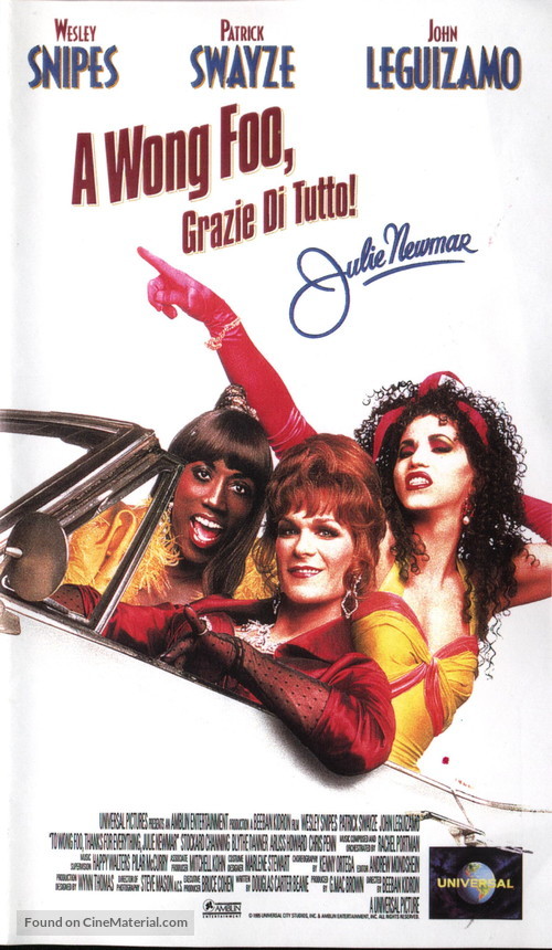 To Wong Foo Thanks for Everything, Julie Newmar - Italian VHS movie cover