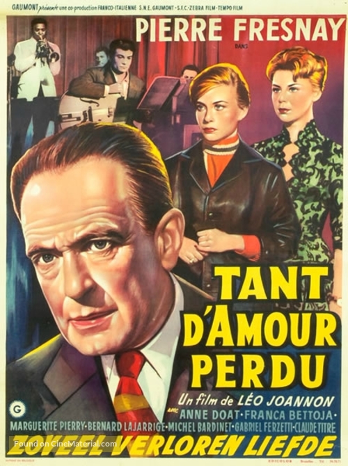 Tant d&#039;amour perdu - Belgian Movie Poster