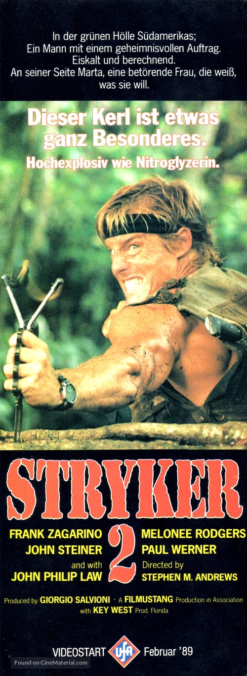 Striker - German Video release movie poster