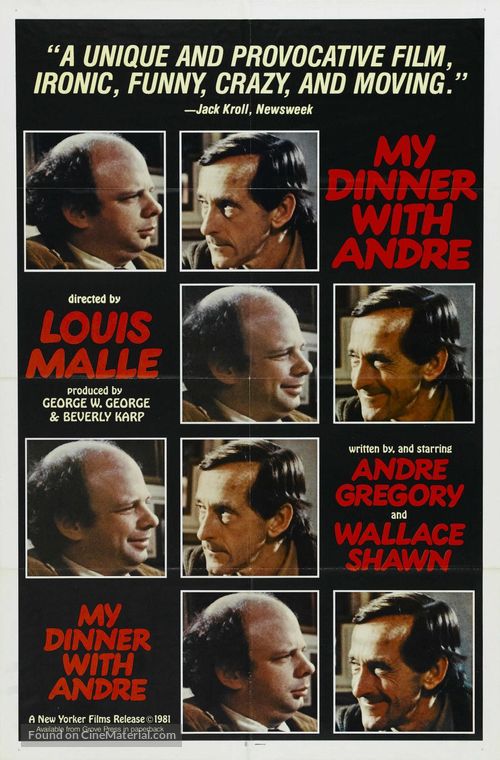 My Dinner with Andre - Theatrical movie poster