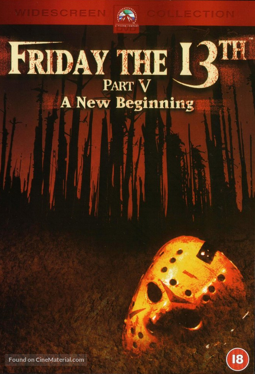 Friday the 13th: A New Beginning - British DVD movie cover