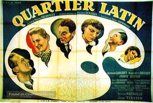 Quartier latin - French Movie Poster
