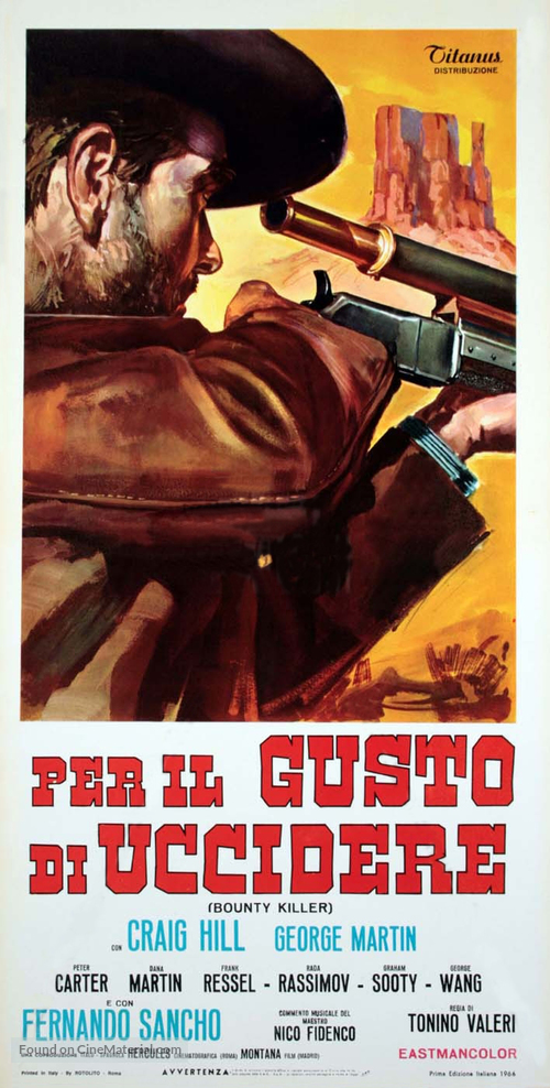 Per il gusto di uccidere - Italian Movie Poster
