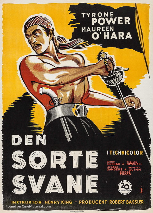 The Black Swan - Danish Movie Poster