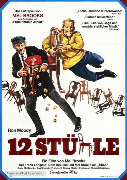 The Twelve Chairs - German Movie Poster