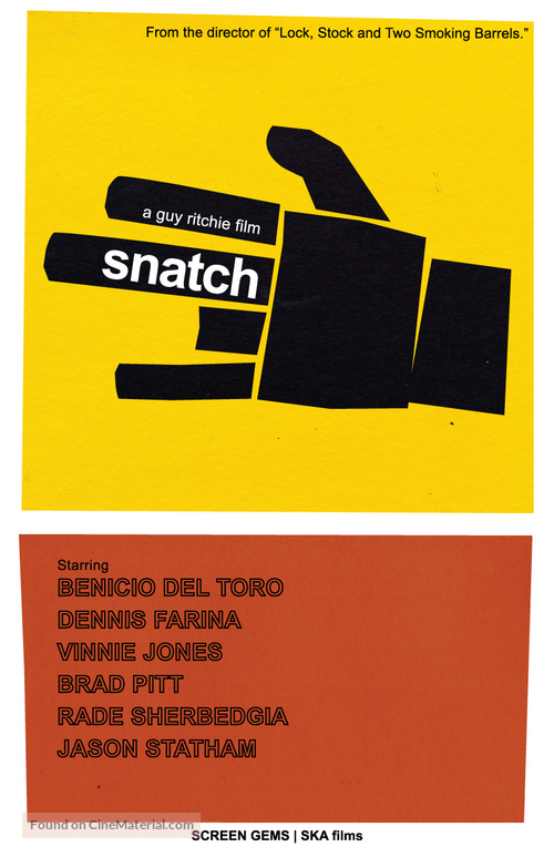 Snatch - DVD movie cover
