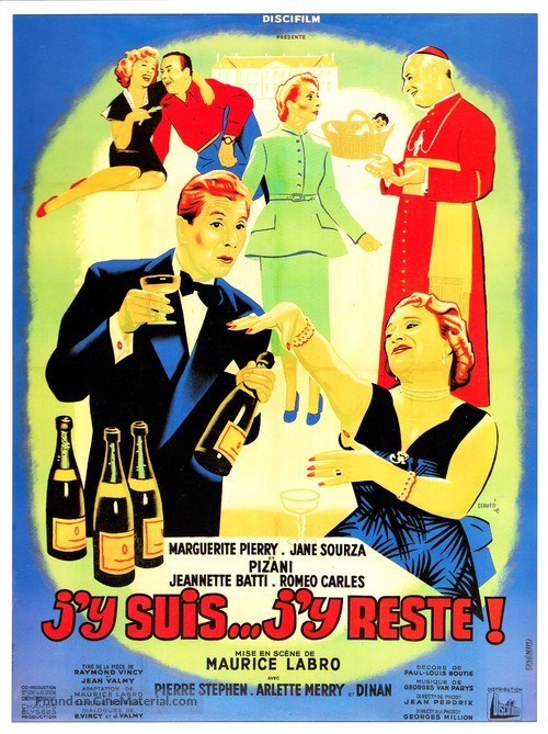 J&#039;y suis... j&#039;y reste - French Movie Poster