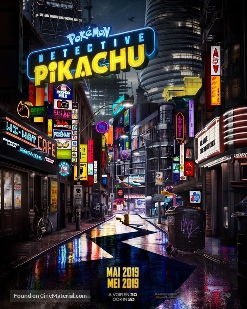 Pok&eacute;mon: Detective Pikachu - Belgian Movie Poster